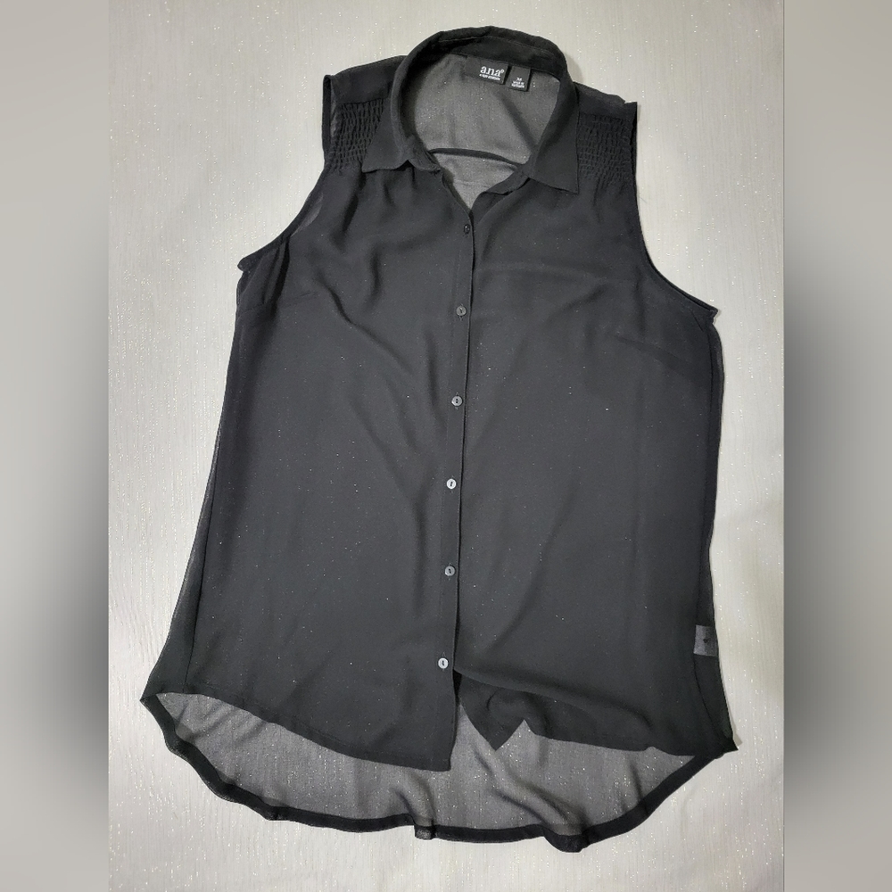 Black Sleeveless, Sheer Top